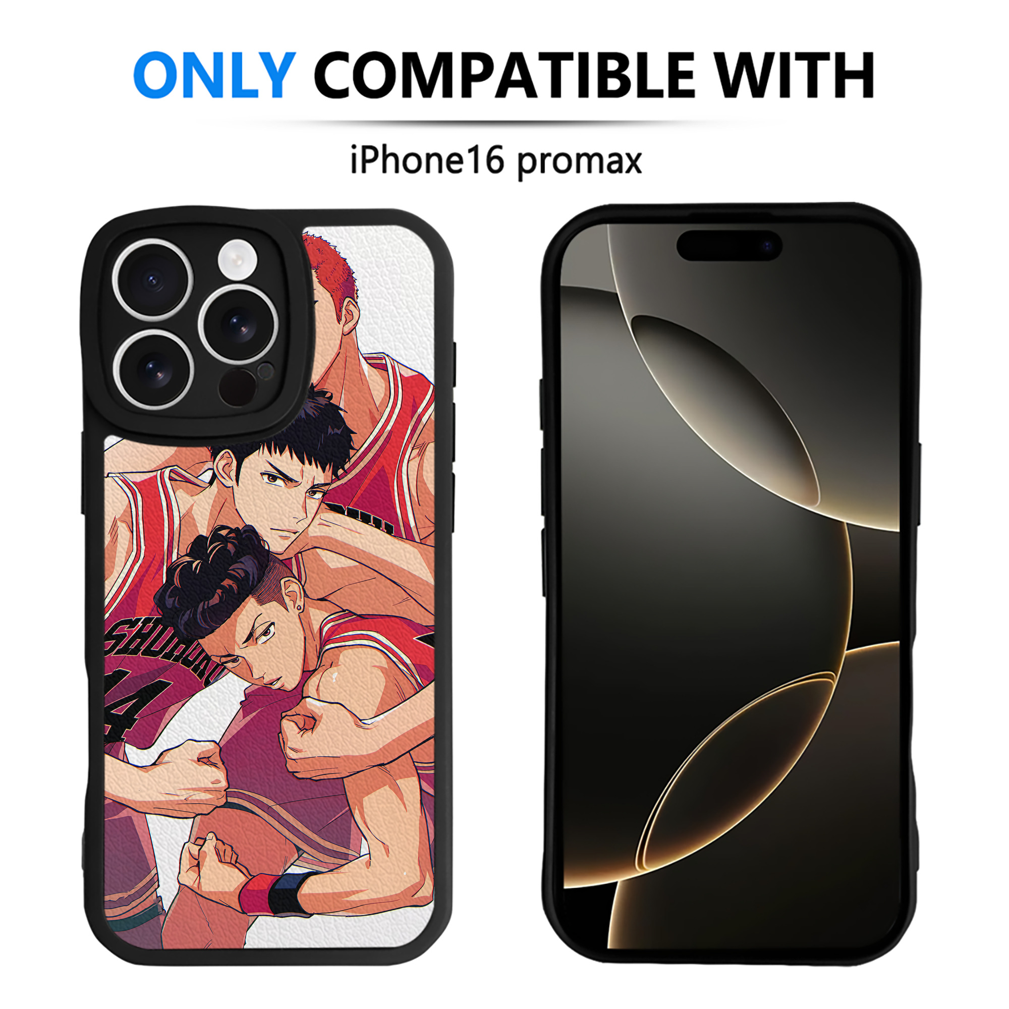 （画像用） SLAM DUNK／スラムダンク 【iPhone 16シリーズ対応】シリコンスマホケース（レザー調） 材質：シリコン